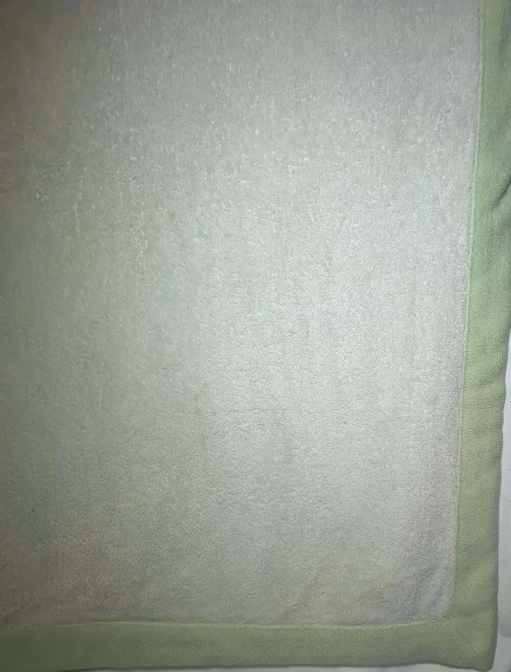 Winnie The Pooh and Bee Blanket cream with green edge 30x40”in READ